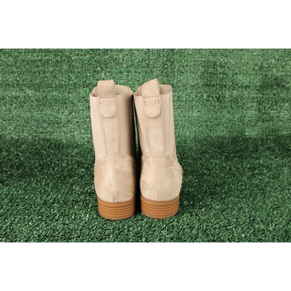 Splendid Anie Tilia Ermine Chelsea Leather Suede Beige Boots Pull On Size 8 - Picture 4 of 16